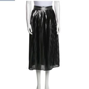 Ba&sh metallic pleated skirt